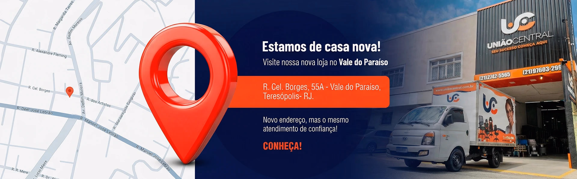 Banner localização União Central em Teresópolis